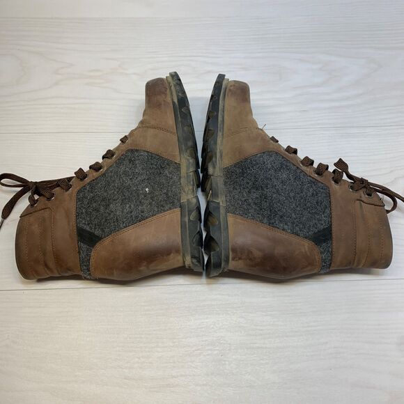 Sorel Women's Joan of Arctic Wedge III Lexie Boot SZ 8.5 Leather Boots Tobacco - Picture 3 of 11